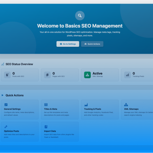 Basics SEO Management